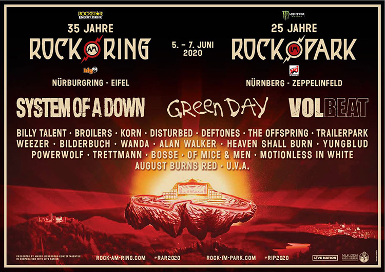 Rock im Park 2020 erste Bandwelle